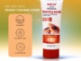 mumtaz active papaya foaming scrub 120ml