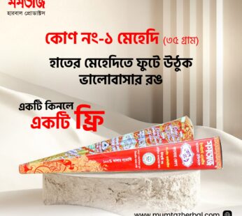 BUY 1 GET 1 FREE MEHEDI OFFER – MUMTAZCONE NO-1 35gm