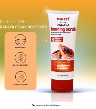 Mumtaz Papaya Foaming Scrub 1