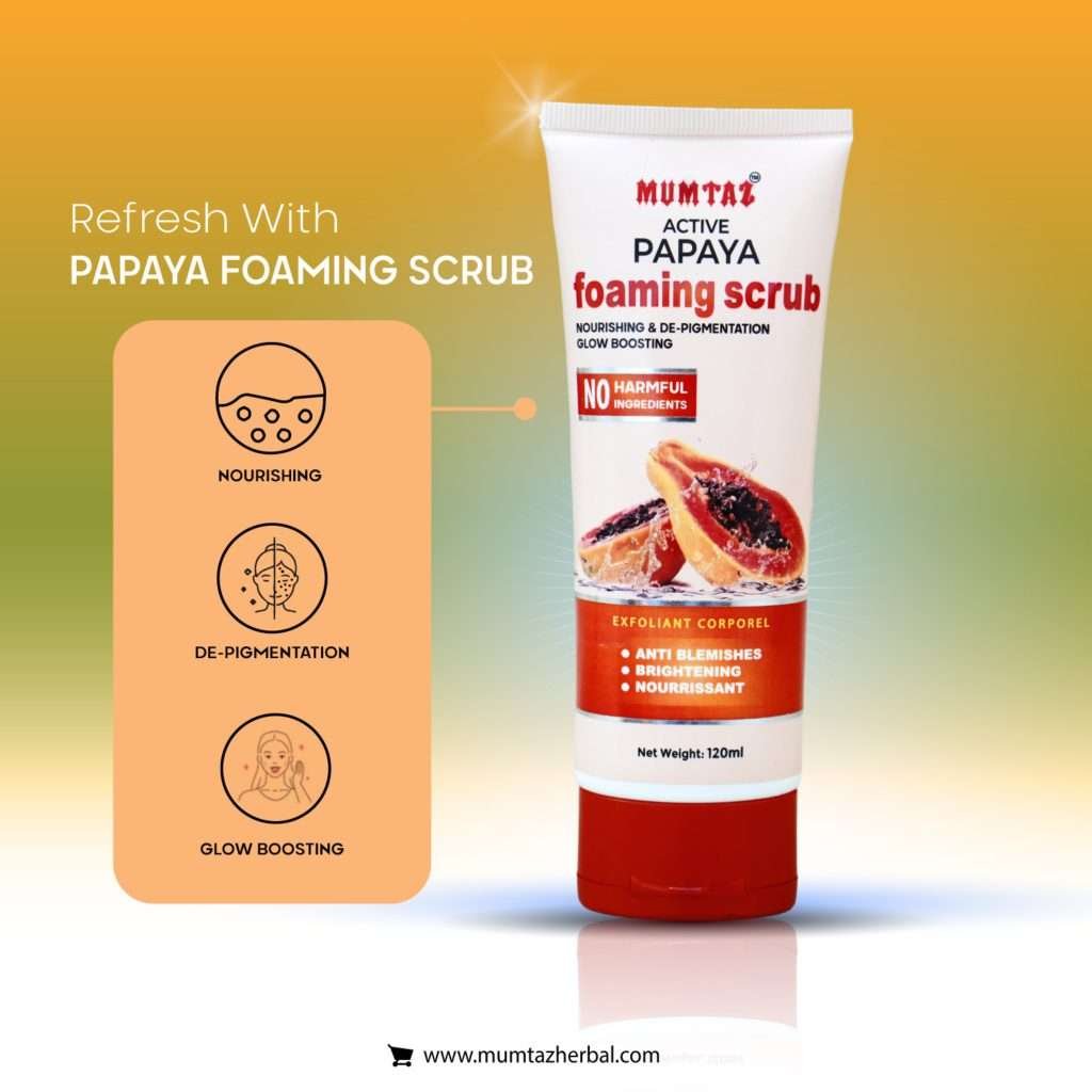 Mumtaz Papaya Foaming Scrub 1