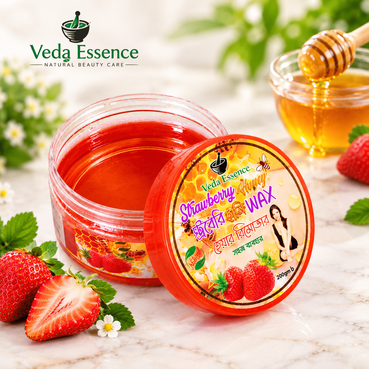 Veda Essence Strawberry Honey Wax Strawberry Honey Wax